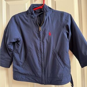 Polo by Ralph Lauren Charcoal Jacket with Red Emblem
